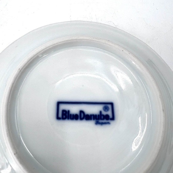 Blue Danube Blue Onion 5.5" Porcelain Tea Saucers Japan Rectangle Stamp 2 Pcs - Picture 5 of 5